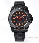 2021 New! Swiss Grade Rolex Submariner Blaken IPK 2824 Men Watch Orange Markers_th.jpg